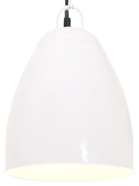 Lampă suspendată industrială, 25 W, alb, 32 cm, E27, rotund
