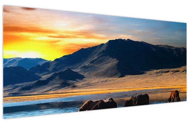 Tablou - Alimentarea cu energie electrică (120x50 cm)