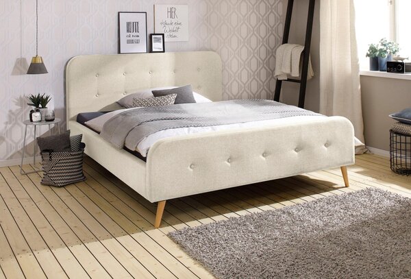 Pat tapitat Amrun crem 160/200 cm