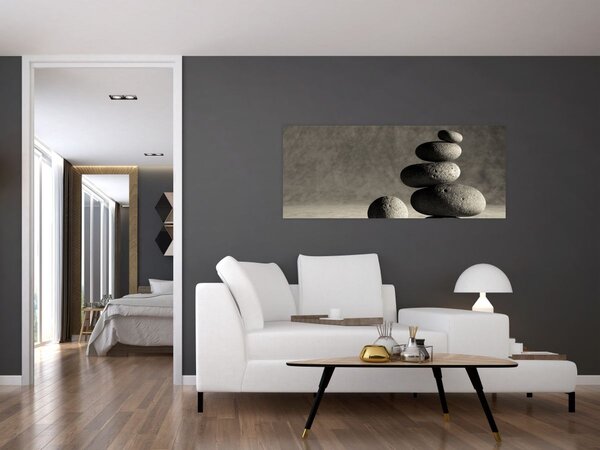 Tablou - Pietre gri (120x50 cm)