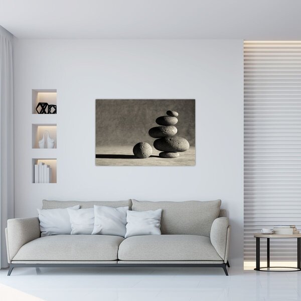 Tablou - Pietre gri (90x60 cm)