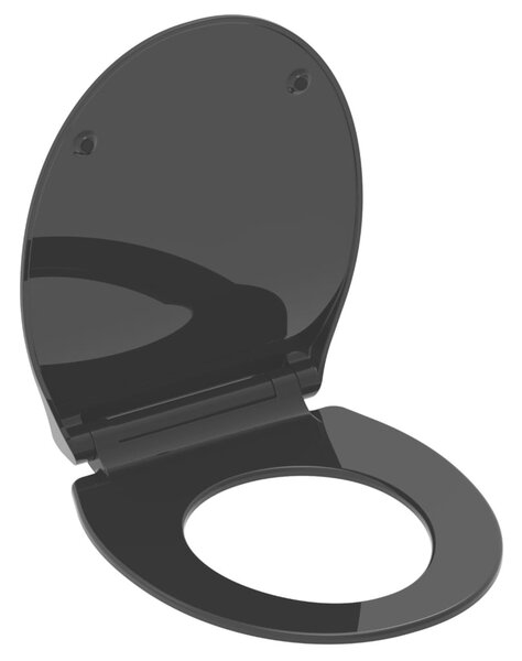 SCHÜTTE Capac de toaletă SLIM BLACK, duroplast 82710