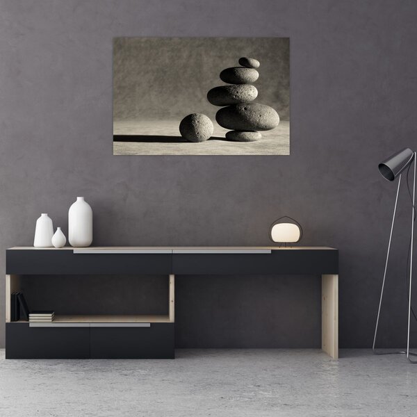 Tablou - Pietre gri (90x60 cm)