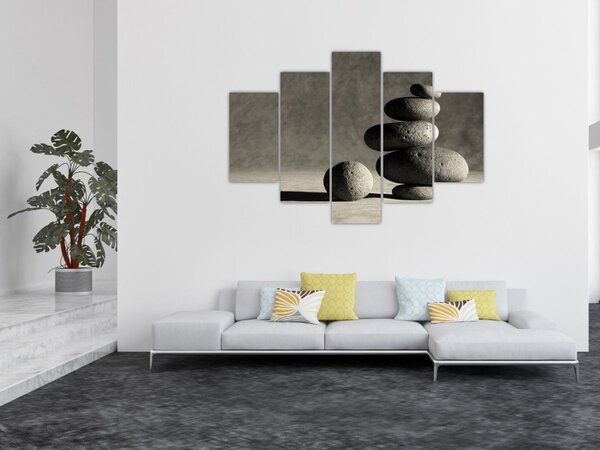 Tablou - Pietre gri (150x105 cm)