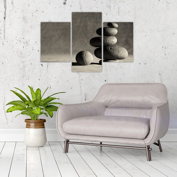 Tablou - Pietre gri (90x60 cm)