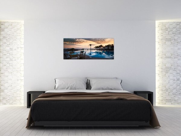 Tablou - Stațiune la mare (120x50 cm)
