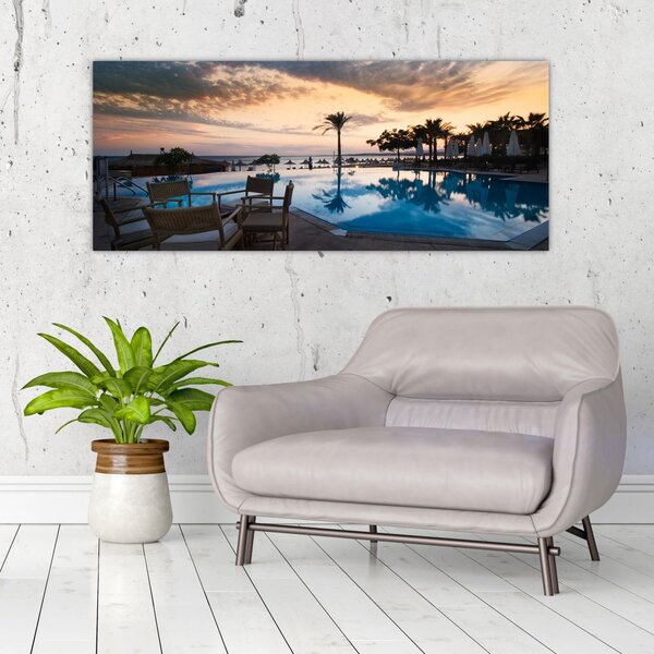 Tablou - Stațiune la mare (120x50 cm)