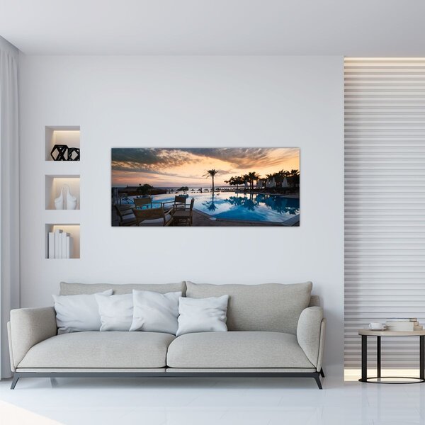 Tablou - Stațiune la mare (120x50 cm)