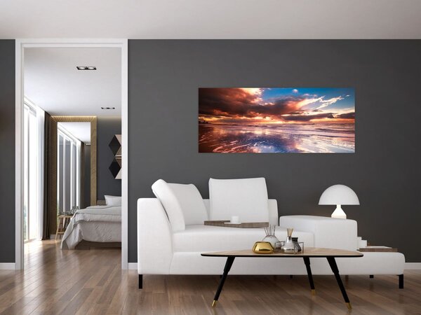 Tablou - Plaja de seară (120x50 cm)