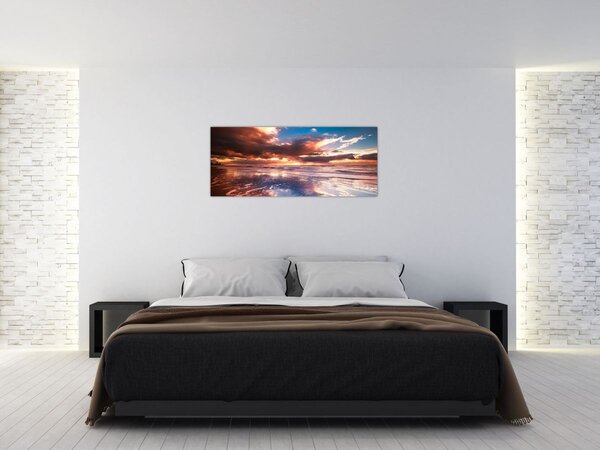 Tablou - Plaja de seară (120x50 cm)