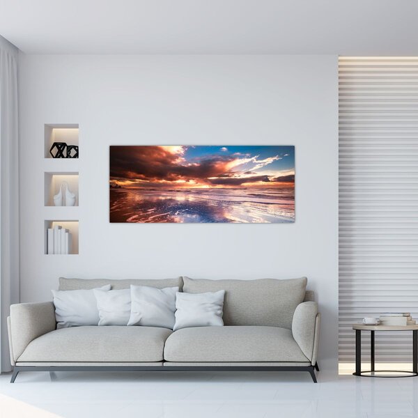 Tablou - Plaja de seară (120x50 cm)
