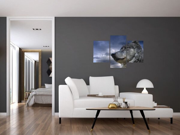 Tablou - Cap de lup (90x60 cm)