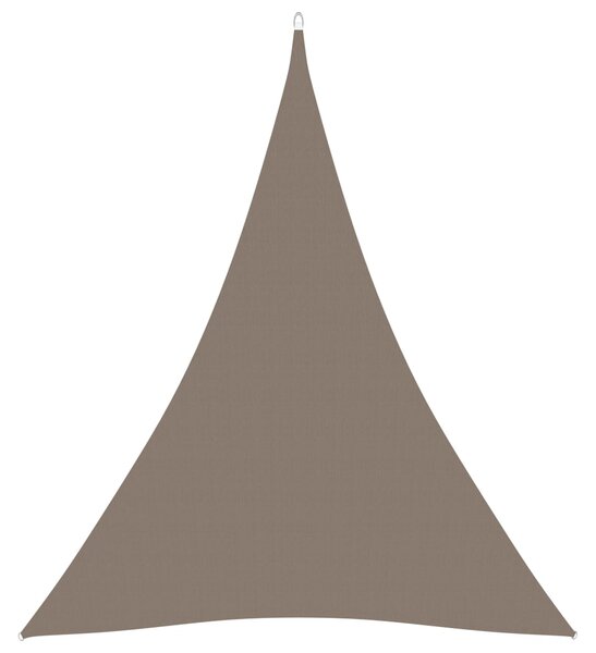 Parasolar, gri taupe, 4x5x5 m, țesătură oxford, triunghiular