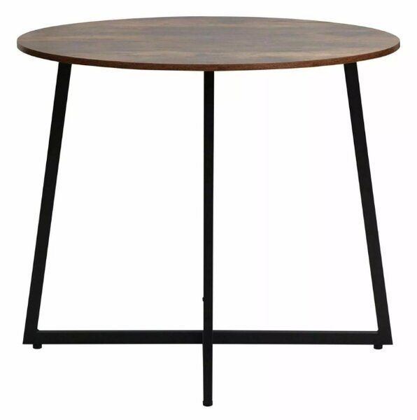 OFERTA Masă de luat masa rotundă LUNA 90 cm, maro rustic II. calitate