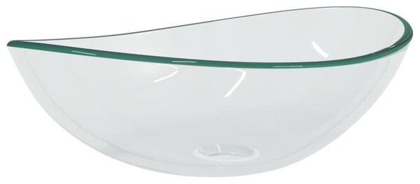 Chiuvetă, transparent, 54,5x35x15,5 cm, sticlă securizată