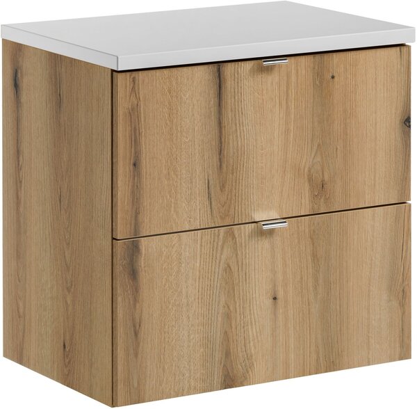 Set dulap Comad Nova Oak NOVA OAK A 82-60-2S, blat Comad Nova White NOVA WHITE 89-60