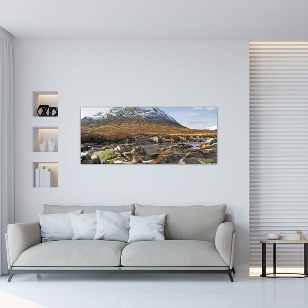 Tablou - Munte cu râu (120x50 cm)