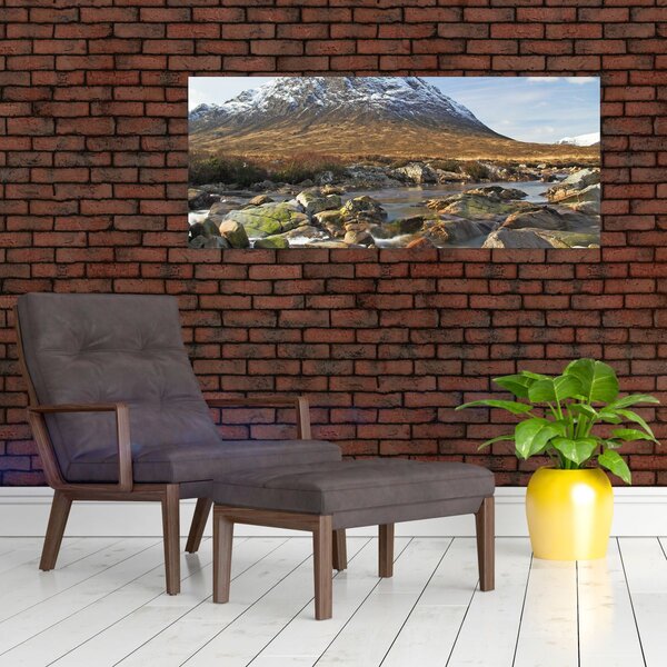Tablou - Munte cu râu (120x50 cm)