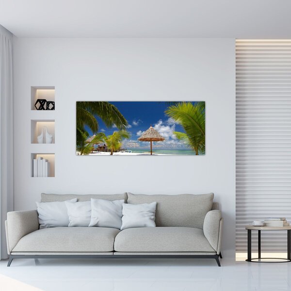 Tablou - Plajă cu nisip alb (120x50 cm)
