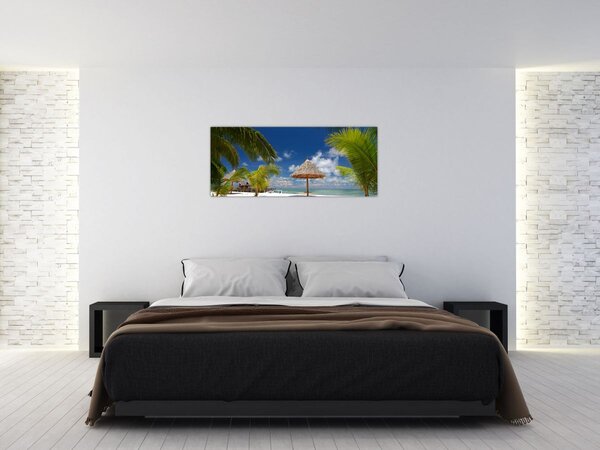 Tablou - Plajă cu nisip alb (120x50 cm)