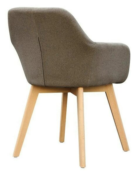 Scaun CLORIN NEW, grej/fag, tesatura/lemn, 56x60x82 cm
