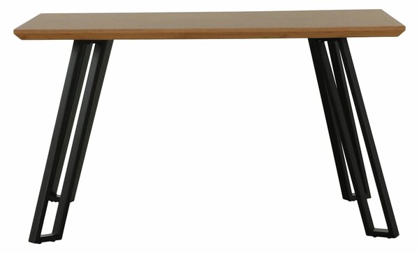 Masa PEDAL, stejar/negru, 140x80x76 cm