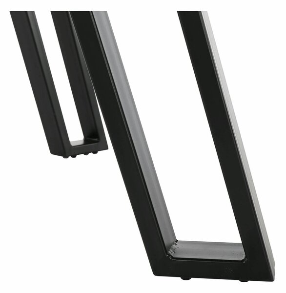 Masa PEDAL, stejar/negru, 140x80x76 cm