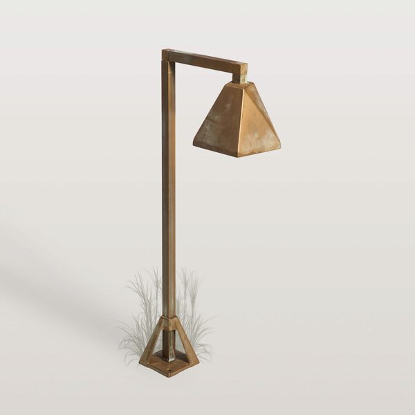 Moretti Luce Lampă cu soclu LED Silva Edge, 50 x 19 cm, alamă antică, Bronz / Alamă Veche, Alamă, Casă de țară / Rustic