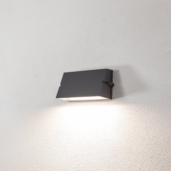 BEGA Aplică de exterior Bega LED 24372, grafit, aluminiu turnat, IP65, Gri, Aluminiu, Modern, Perete unghiular