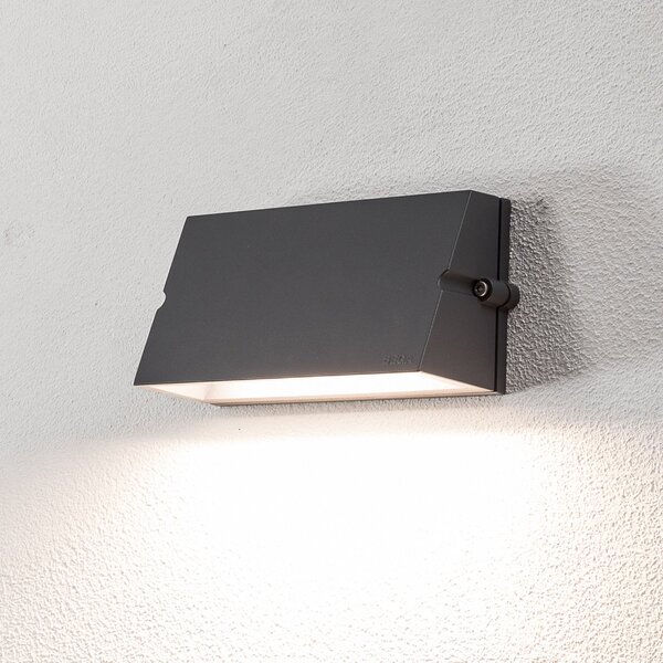 BEGA Aplică de exterior Bega LED 24372, grafit, aluminiu turnat, IP65, Gri, Aluminiu, Modern, Perete unghiular