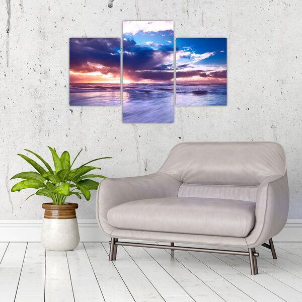 Tablou - Apus de soare la mare (90x60 cm)