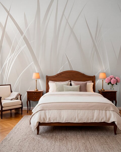 Tapet Iarbă, frunze ascuțite, Fototapet Natură, w05836v1 : Uwalls.ro
