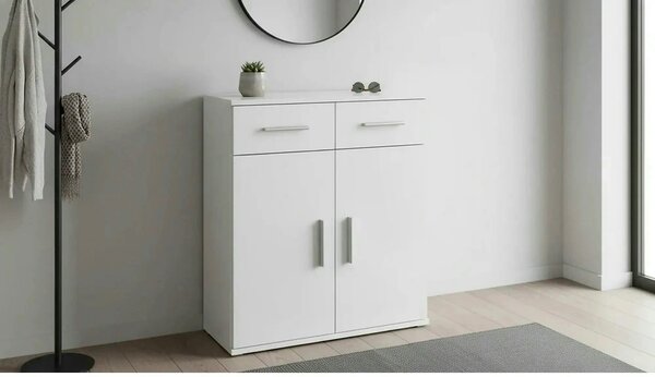 Comoda RESITA TYP 2, alb, DTD laminat, 71x35x80 cm
