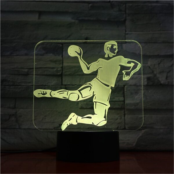 Lampă LED 3D Handbal cu iluminizare în 7 culori