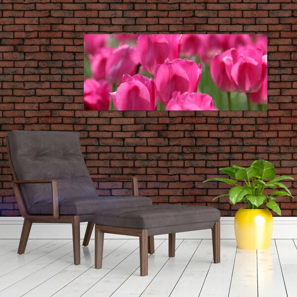 Tablou - Lalele roz (120x50 cm)