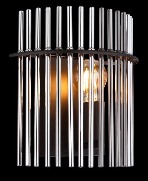 Aplică Globo 15698W GORLEY 1xE27/60W/230V negru
