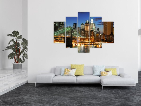 Tablou - Pod cu New York (150x105 cm)