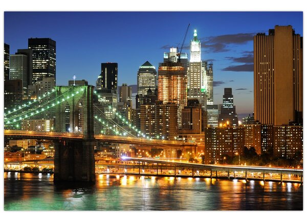 Tablou - Pod cu New York (90x60 cm)
