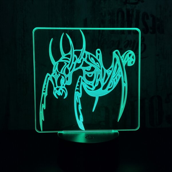 Lampă LED 3D Furnică cu iluminizare în 7 culori