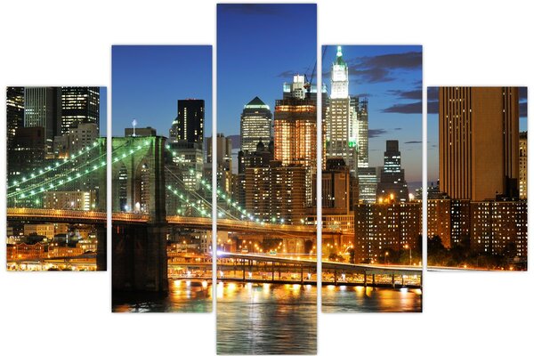 Tablou - Pod cu New York (150x105 cm)