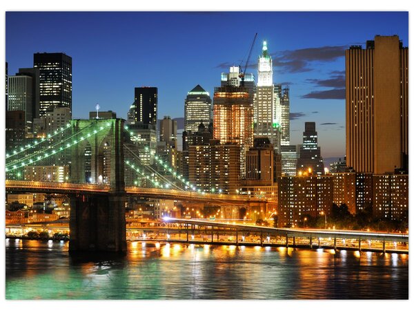 Tablou - Pod cu New York (70x50 cm)