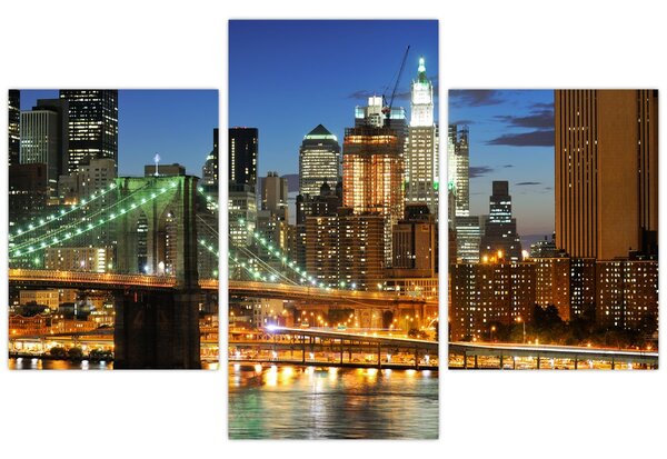 Tablou - Pod cu New York (90x60 cm)