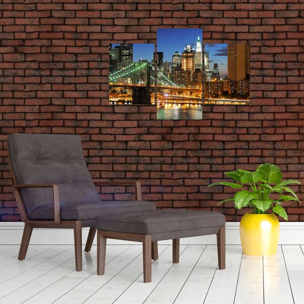 Tablou - Pod cu New York (90x60 cm)