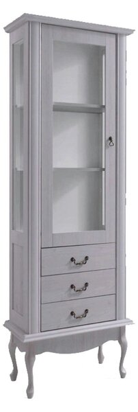 Vitrina VILAR DA4, gri, DTD laminat, 75x42x196 cm
