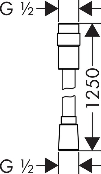 Hansgrohe Isiflex furtun de duș 125 cm crom 28249000