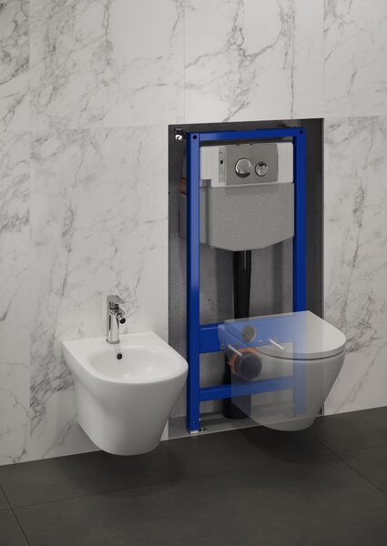Cersanit Luna buton de spălare pentru WC crom lucios K97-449