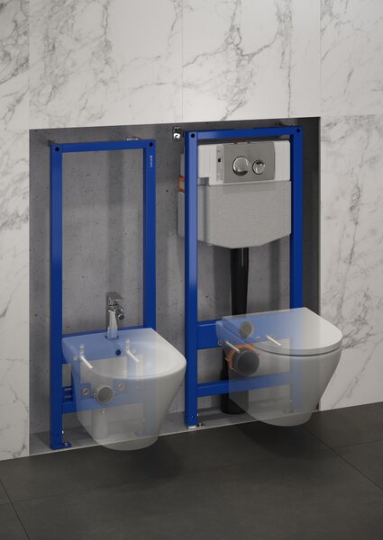 Cersanit Luna buton de spălare pentru WC crom lucios K97-449