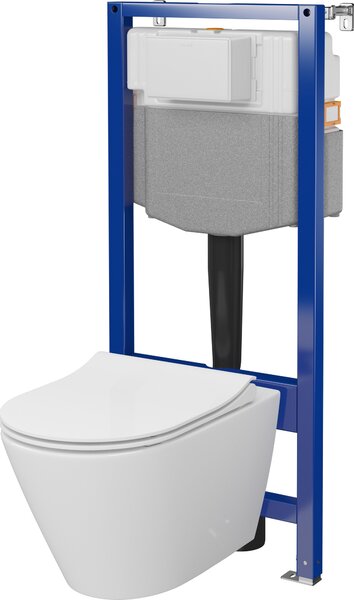 Cersanit City set wc cadru cu capac cu spălare turbionară S701-889