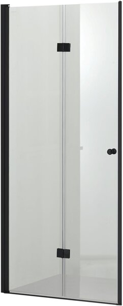 Hagser Carla uși de duș 100 cm pliantă negru mat/sticlă transparentă HGR18000021