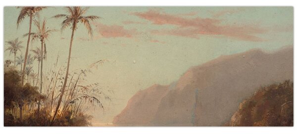 Tablou - Camille Pissarro, A creek in st. Thomas (Virgin Islands), reproducere (120x50 cm)
